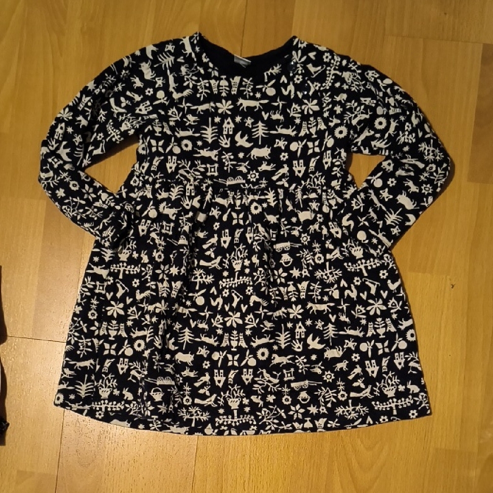 Petit Bateau | Navy and White Animal Print Top